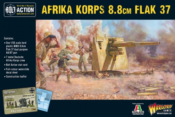 Afrikakorps FlaK37 8,8 cm (Plastik)