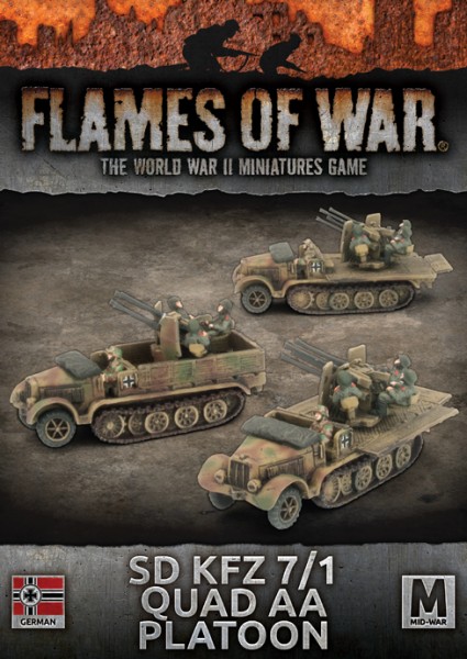 Flames of War GE: SdKfz 7/1 Quad AA Platoon (x3)