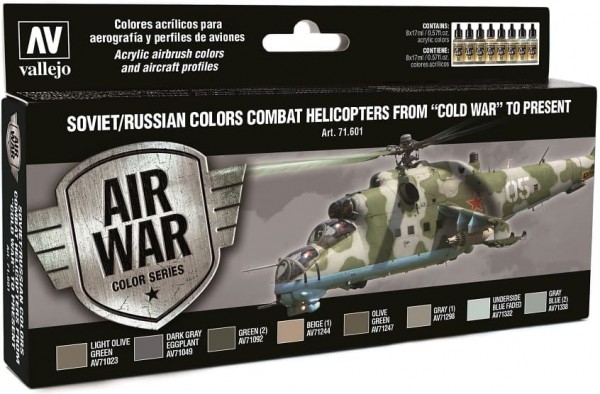Model Air: Model Air Set Soviet / Russian colors Combat Helicopters (8)