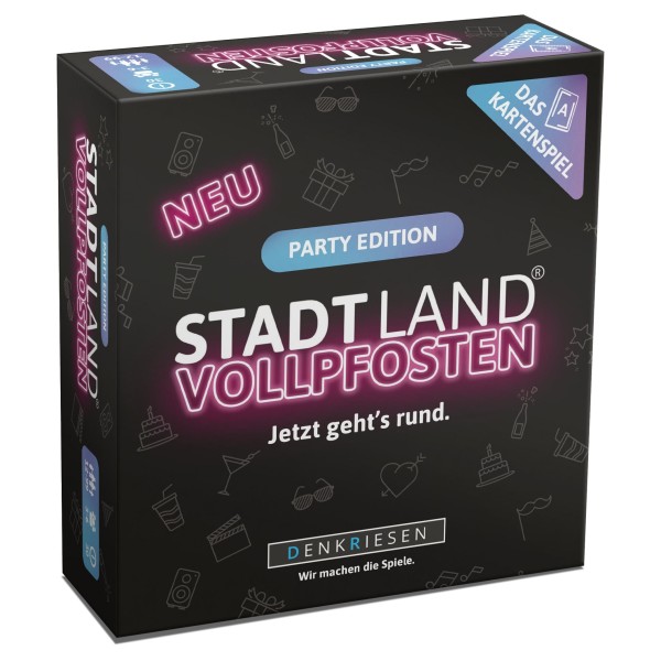 STADT LAND VOLLPFOSTEN: Das Kartenspiel – Party Edition