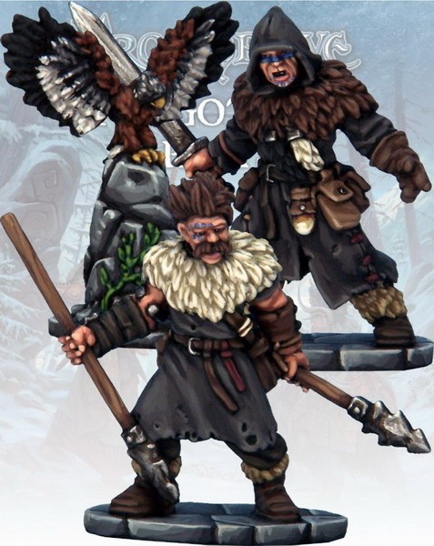Barbarian Crow Master & Javelineer (2) - Frostgrave