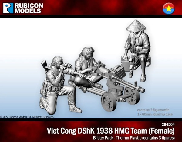 Vietnam War VC DShK HMG Team