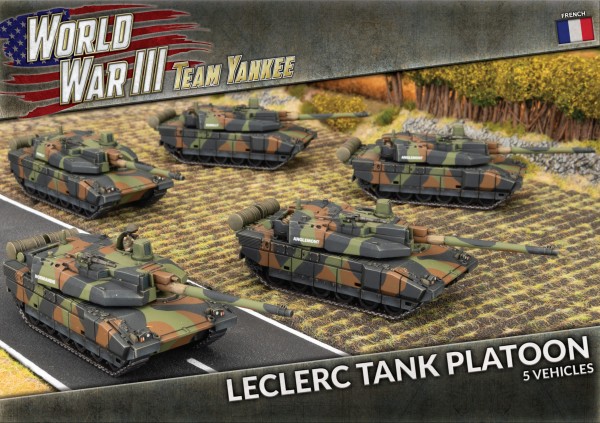 Team Yankee Leclerc Tank Platoon (x5 plastic)