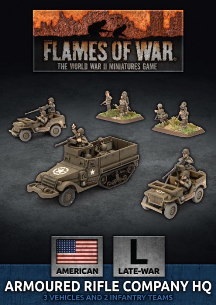 Flames of War US: US Armoured Rifle Company HQ (Plastic)