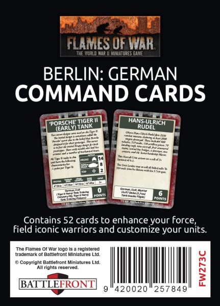 Berlin: German Command Cards (EN)