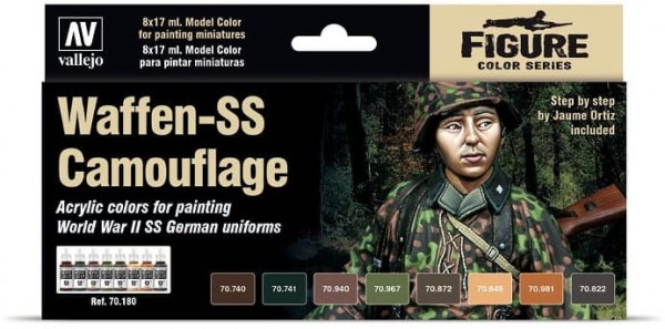 Vallejo Model Color: Model Color: Waffen-SS Camouflage Set (8)
