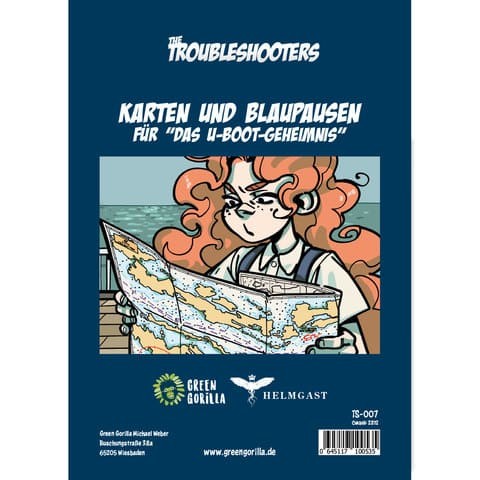 The Troubleshooters Karten und Blaupausen für „Das U-Boot-Geheimnis“ (DE)