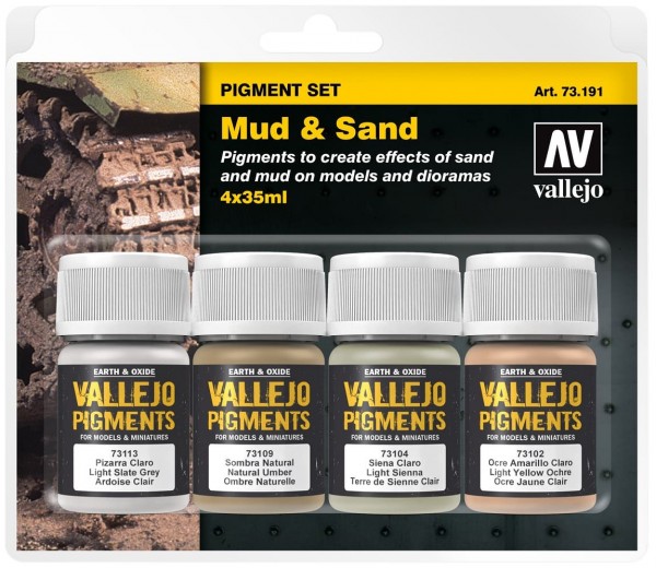 Vallejo Pigment Set "Mud & Sand" (4)