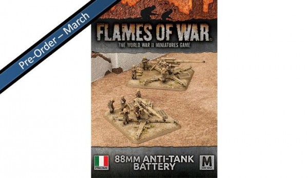 Flames of War IT: Italian Heavy AA Battery (Plastic x 2)