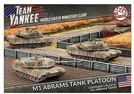 Team Yankee Abrams Tank Platoon (plastic x5) *new