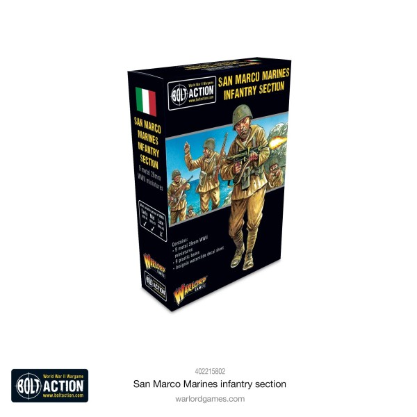 Bolt Action: Italian San Marco Marines Infantry Section (9)