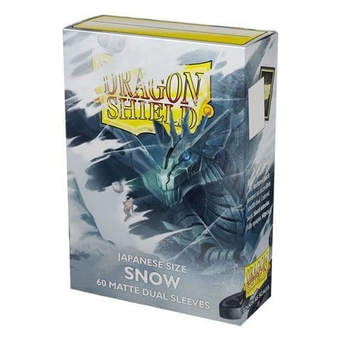 Dragon Shield Japanese Size Dual Sleeves - Snow (60 Stück)