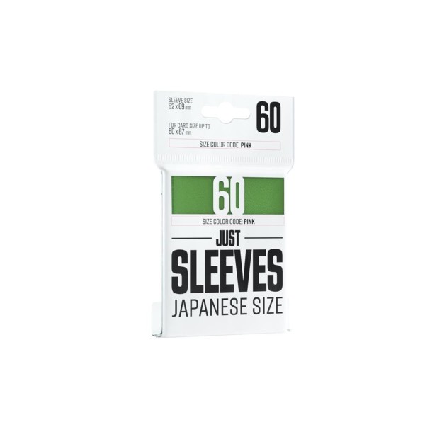 Just Sleeves - Japanese Size Green (60 Sleeves)