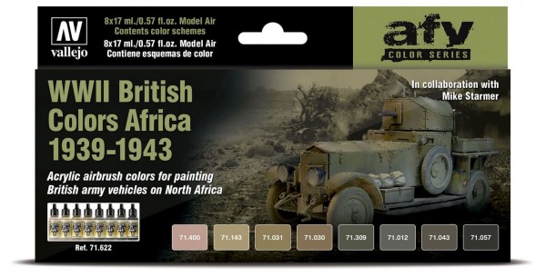 Model Air: WWII British Colors Africa 1939-1943 - AFV Series