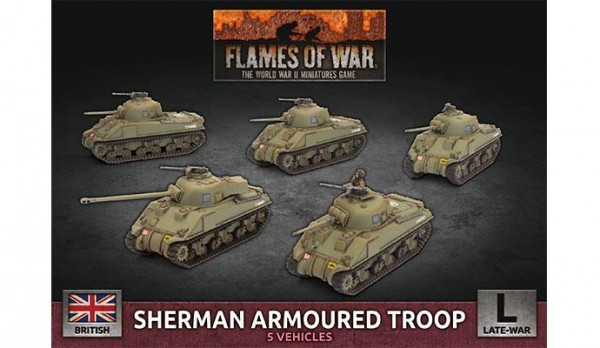 Flames of War BR: Sherman Armoured Troop (x5 Plastic)