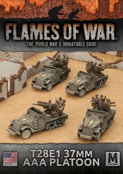 Flames of War US: T28E1 37mm AAA Platoon (x4)