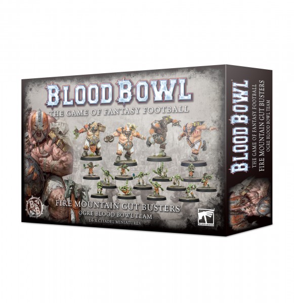 Blood Bowl Ogre Team Fire Mountain Gut Busters