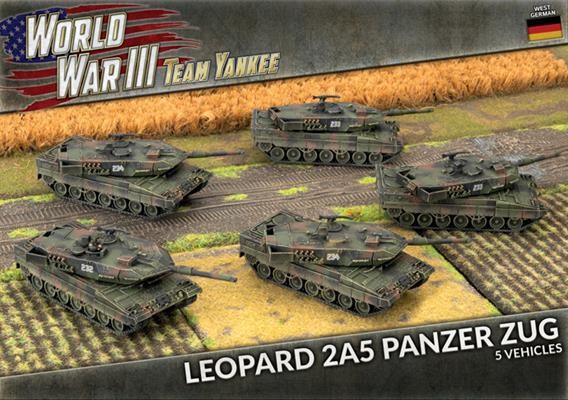 Team Yankee West German Leopard 2A5 Panzer Zug (x5)