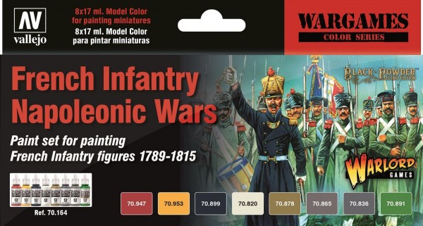 Vallejo Model Color: Model Color: French Infantry Napoleonic Wars Paint Set (6)