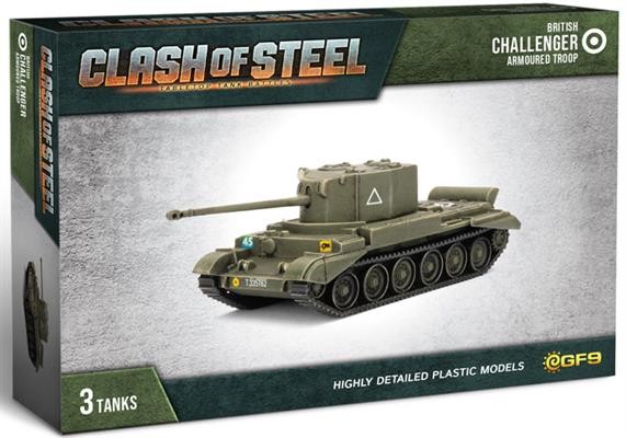 Clash of Steel: Challenger Armoured Troop (x3 Plastic)