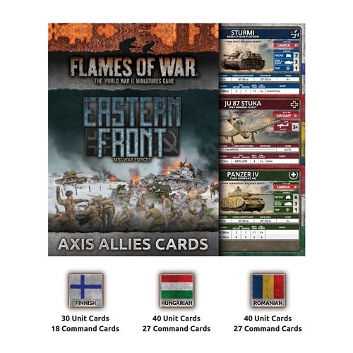 Flames of War: Axis Allies Unit & Command Cards (182 Cards)