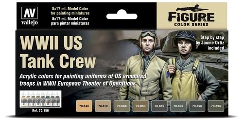 Vallejo Model Color: WWII US Tank Crew - Figure Color Series