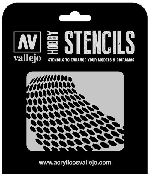 Vallejo Hobby Stencils: Distorted Honeycomb