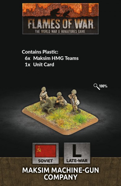 Flames of War SU: Maksim MG Company (Plastic)