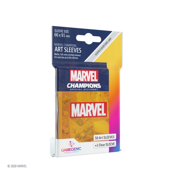Gamegenic Marvel Champions Art Sleeves: Marvel Orange (50)