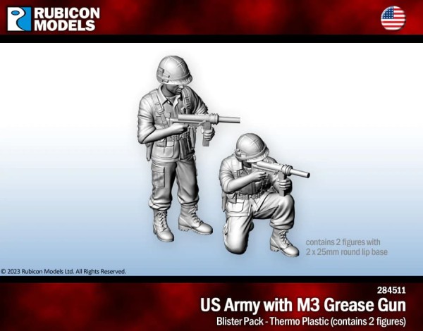 Vietnam War US Army with M3 Grease Gun