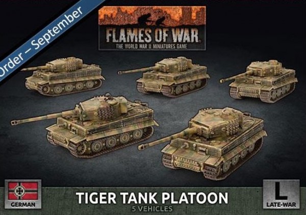 Flames of War GE: LW Tiger Tank Platoon (x5 Plastik)