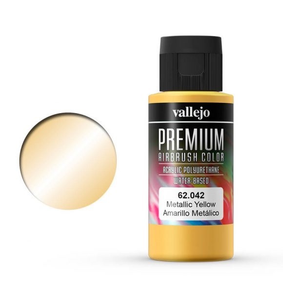Vallejo Premium: Metallic Yellow (Polyu.) (60ml)