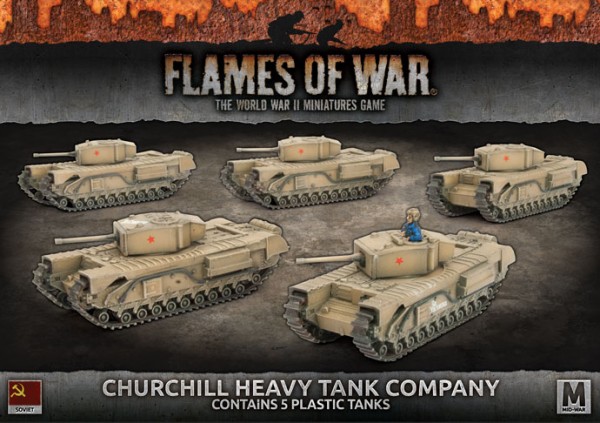 Flames of War SU: Churchill Heavy Tank Company (x5/Plastic)