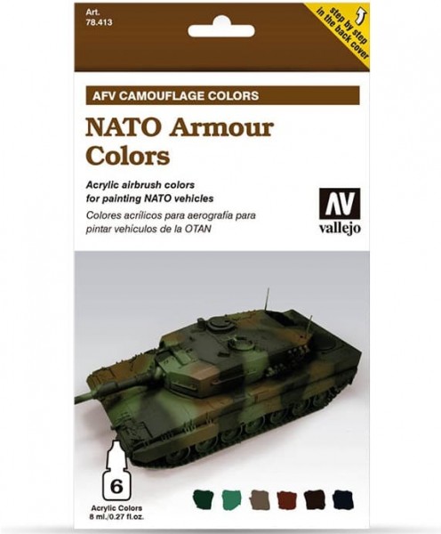 Model Air: Model Air Set AFV NATO Camouflage Set (6)