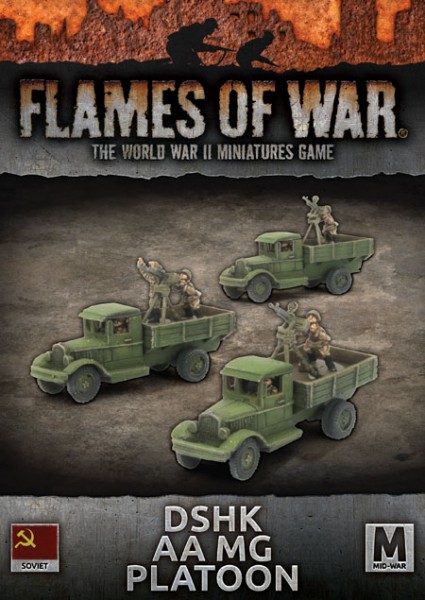 Flames of War SU: DSHK AA MG Platoon (x3)