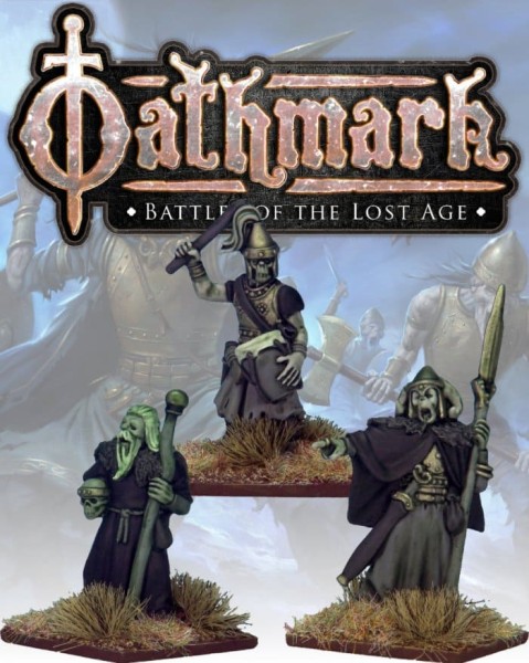 Oathmark: Necromancer, Undead King & Drummer (3)