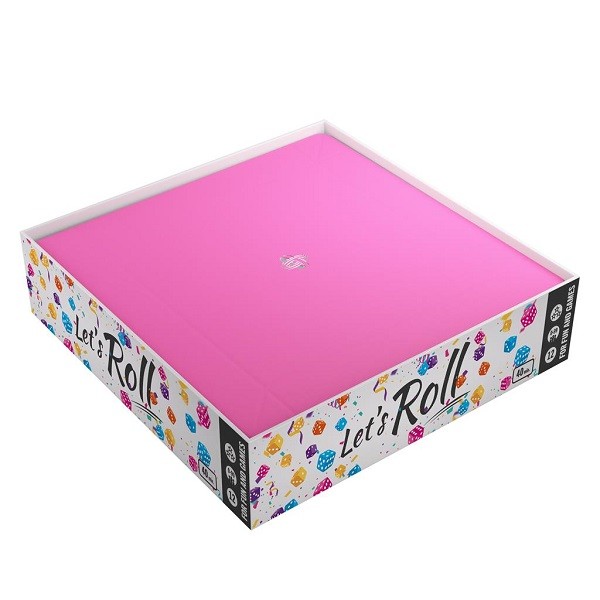 Gamegenic: Magnetic Dice Tray Square - Black/Pink