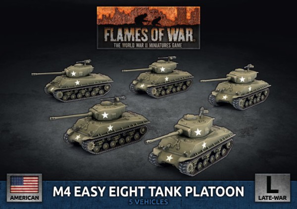 Flames of War US: M4 Easy Eight Tank Platoon (Plastic x5)