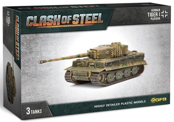 Clash of Steel: Tiger I Tank Platoon (x3 Plastic)