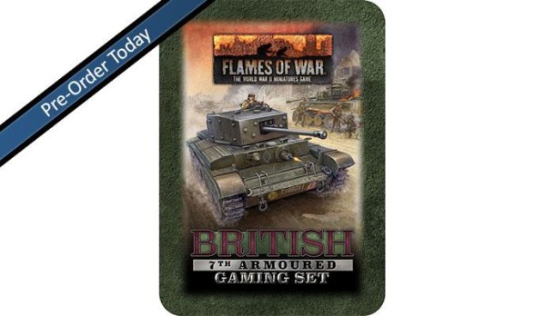 Flames of War British 11th Armoured Gaming Set