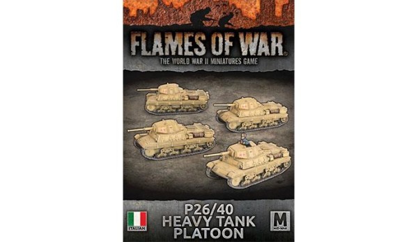 Flames of War IT: P26/40 Heavy Tank Platoon (x4)