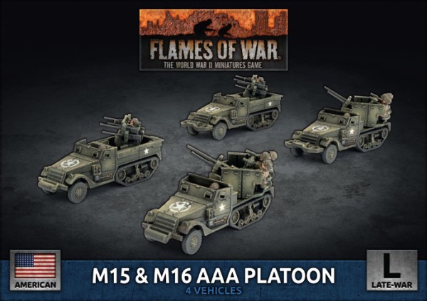 Flames of War US: M15 & M16 AAA Platoon (Plastic)