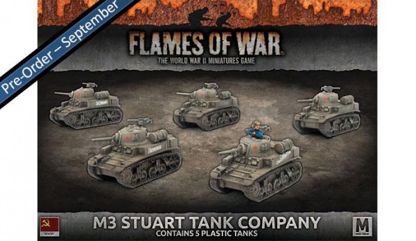 Flames of War SU: M3 Stuart Company (x5 Plastik)