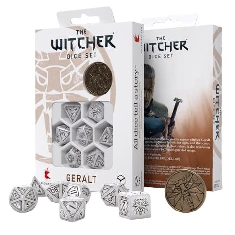 The Witcher - Dice Set Geralt - The White Wolf
