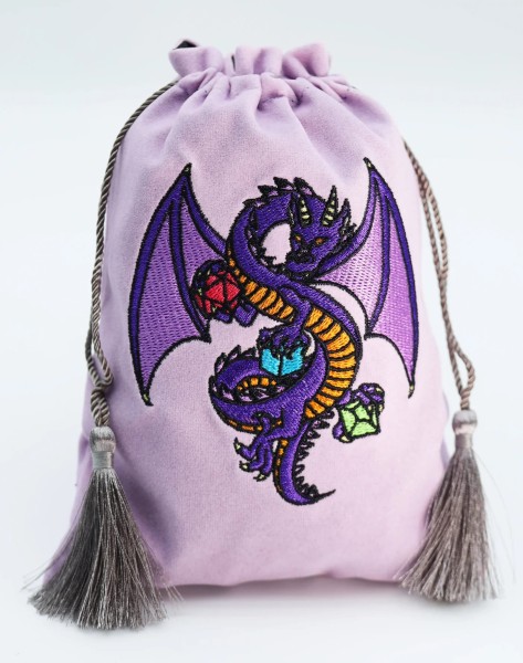 Dice Bag Purple Dragon