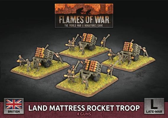 Flames of War Land Mattress Rocket Troop (4x)