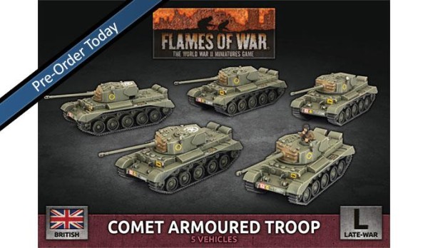 Flames of War Comet Armoured Troop