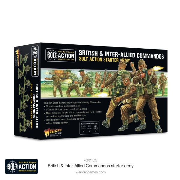 Bolt Action: British & Inter-Allied Commandos Starter Army