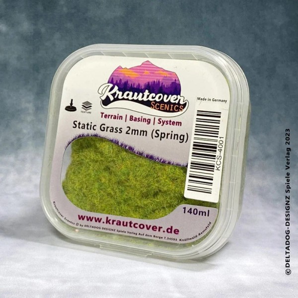 Krautcover Scenics: Static Grass Spring 2mm (140ml)