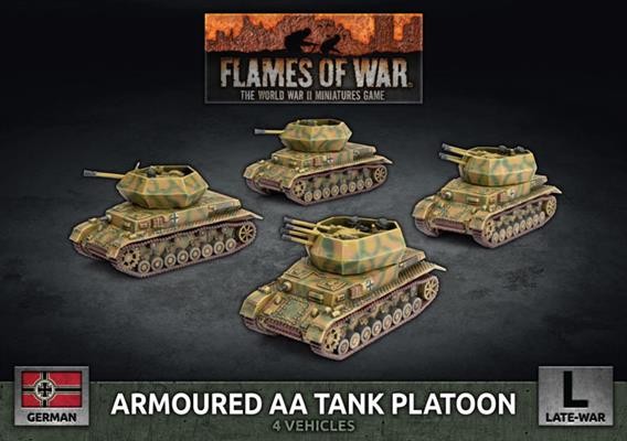 Flames of War Armoured AA Tank Platoon (x4)